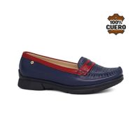 Mocasines Casuales Mujer Cuero Ceza-KA26Q1 AZUL