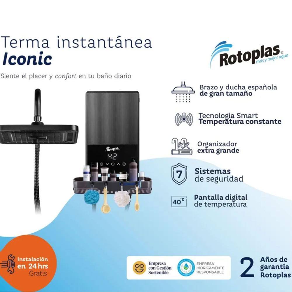 Terma Rotoplas Iconic Calentador Instantaneo
