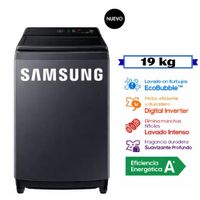 Lavadora Samsung 19KG EcoBubble WA40F19E7CPE Gris Grafito