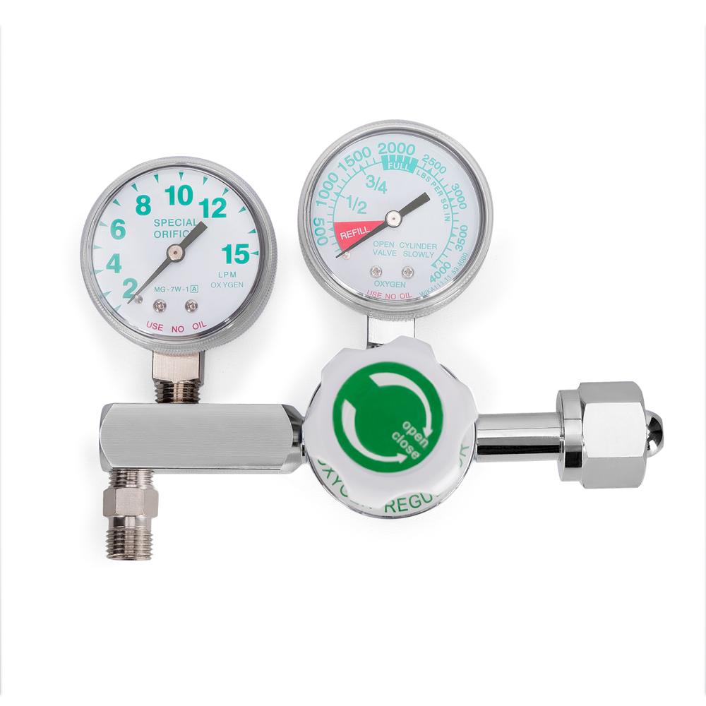 Regulador de Oxígeno de 2 Manómetros con Conexión CGA540
