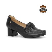 Zapatos Vestir Cuero Mujer 2684-KA26Q1 NEGRO