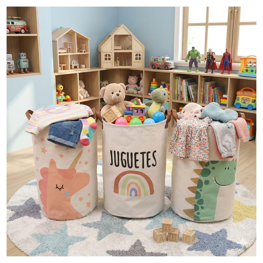 Cesto Infantil para Ropa y Juguetes Set 3 Unds