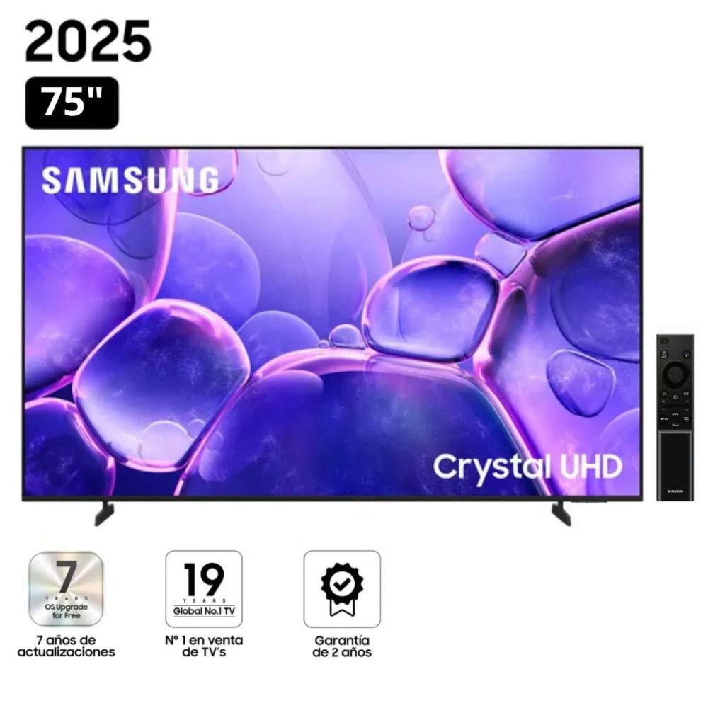 Televisor SAMSUNG 75'' Crystal UHD 4K UN75U8000FGXPE 2025