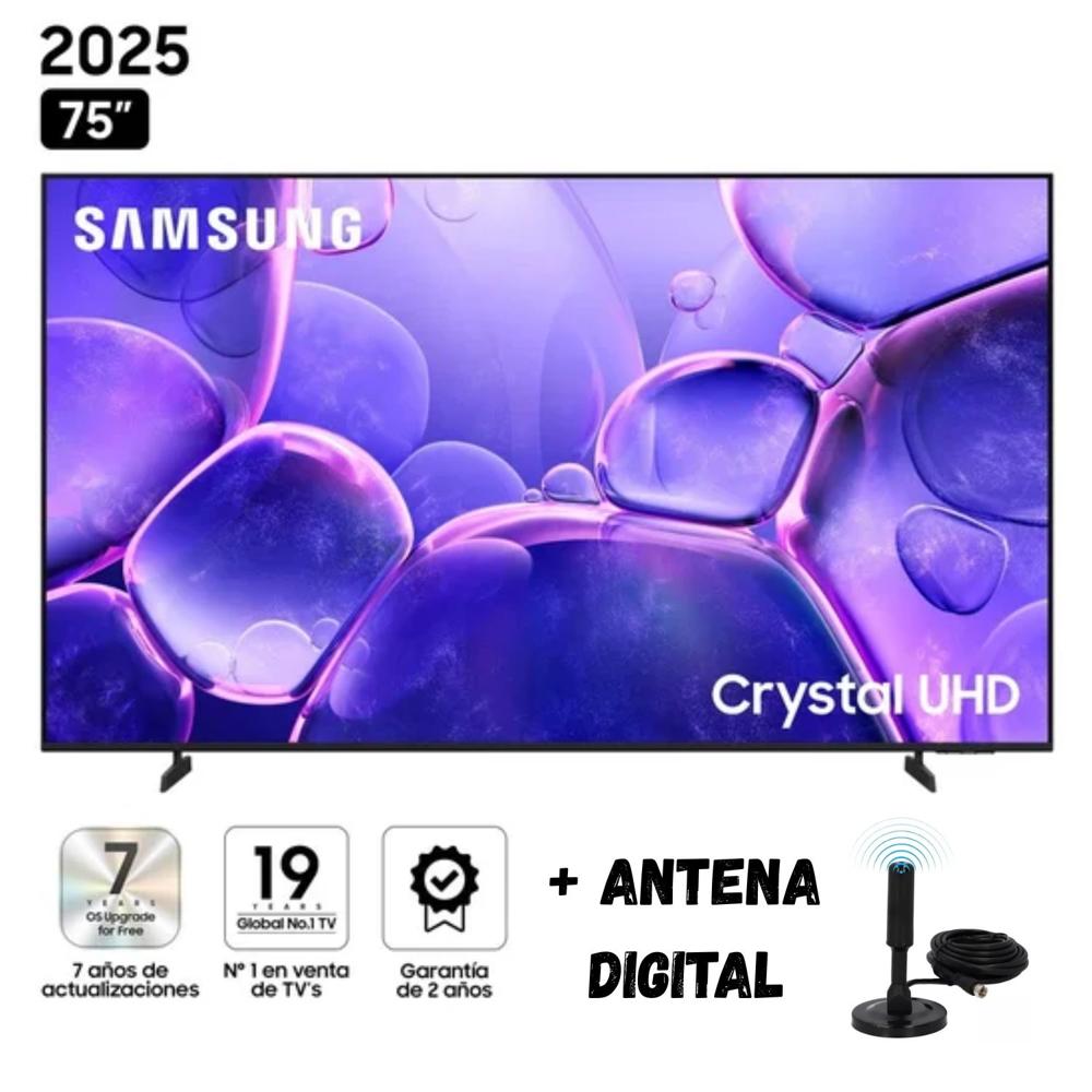 Televisor SAMSUNG 75'' Crystal UHD 4K UN75U8000FGXPE 2025 - Ant