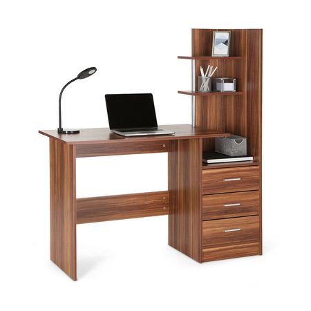 Escritorio con estante Rabat Marrón 127cm