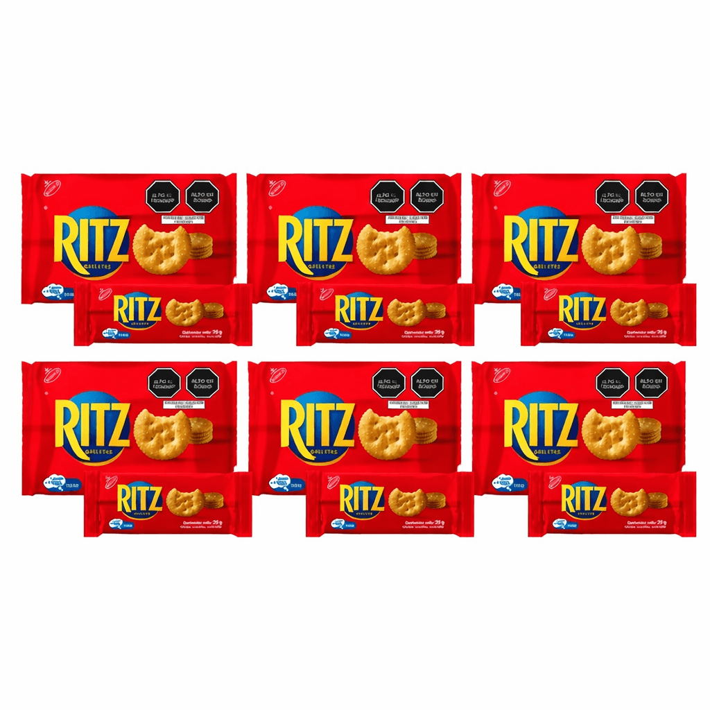 Pack Galletas Saladas RITZ sabor Original Paquete 6un x 6un
