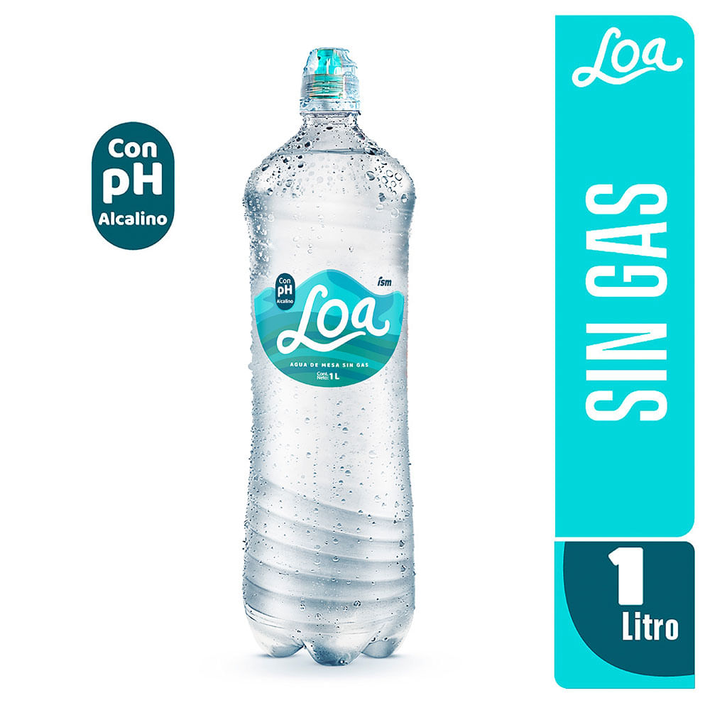 Agua de Mesa LOA sin Gas Botella 1L