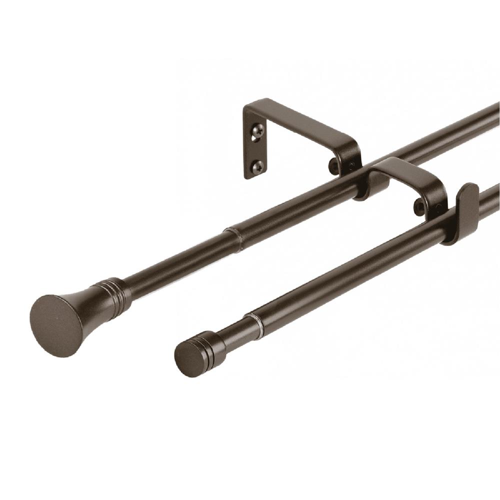 Set Doble Extensible 16/19 Muro 120-210 cm Cónico Café