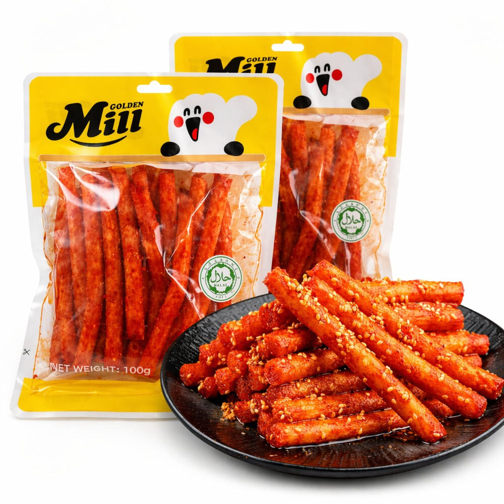 Pack 2u Snack Palitos De Soya Picante de 100g Golden Mill