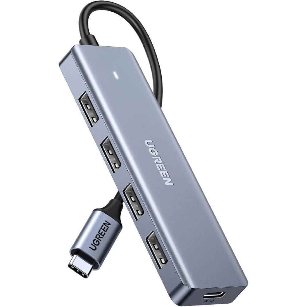 Ugreen Adaptador Hub Tipo C 4Puertos USB A 3.0 CM219 70336