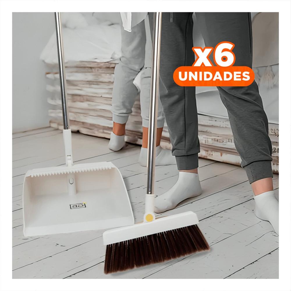 Pack6 Instrumento de limpieza ligera y practica para hogar ordenado Blanco Y+Regalo Sticker