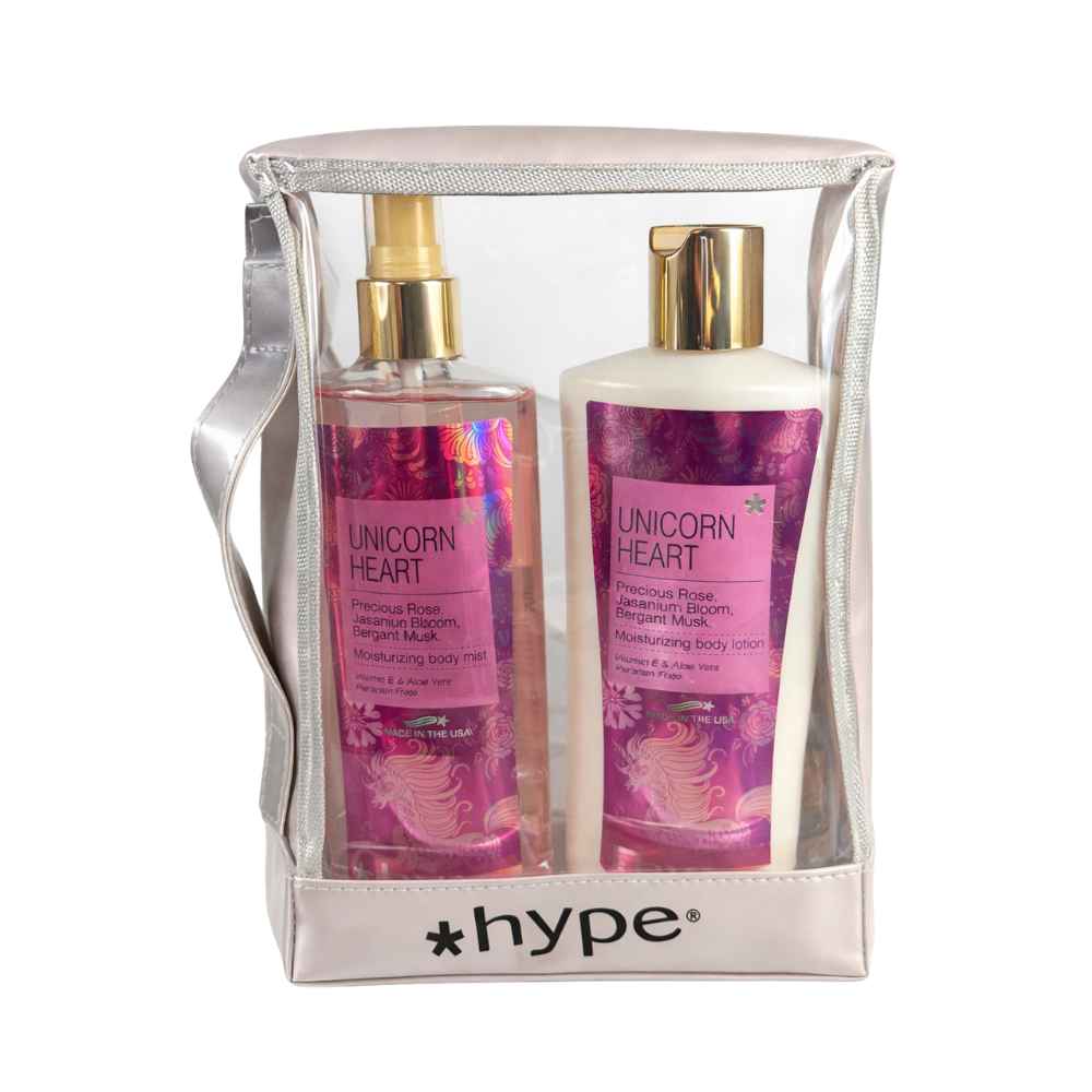 Set Fragancia Duo Hype Unicorn Heart Body Lotion y Body Mist