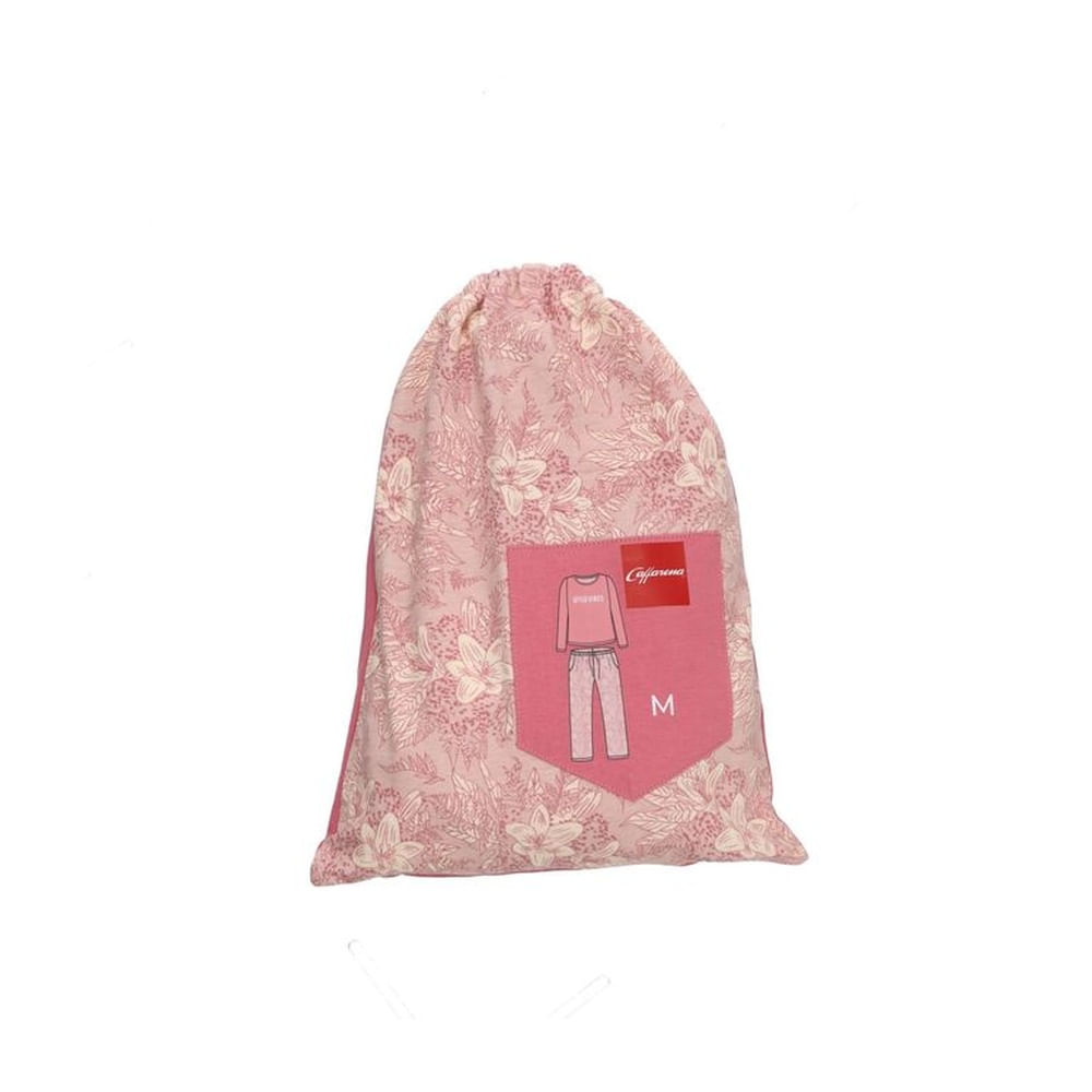 Pijama Largo Algodón Floreado 31013