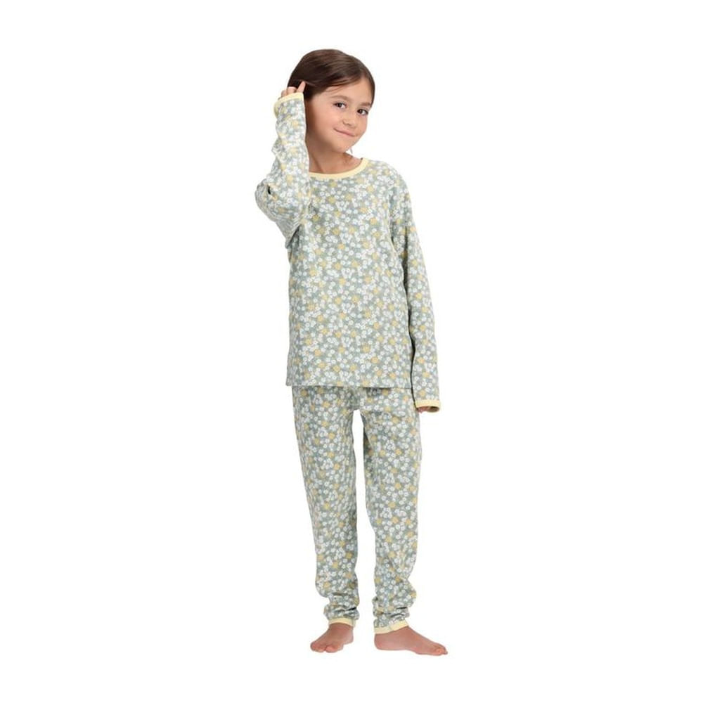 Pijama Largo Algodón Floreado Infantil 30940