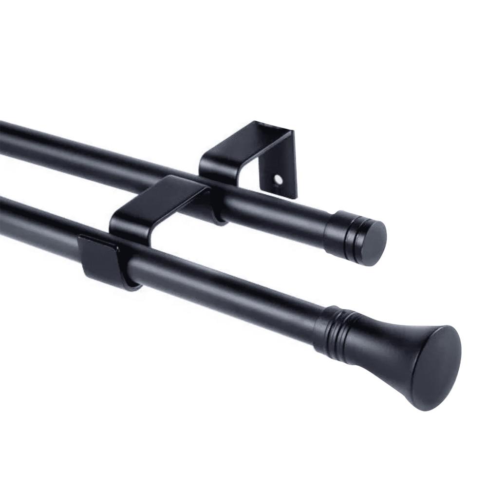 Set Doble Extensible 16/19 Muro 120-210 cm Cónico Negro