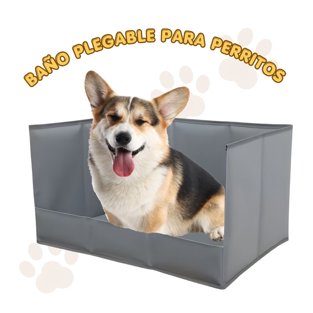 Arenero Baño Portátil Impermeable para Perros