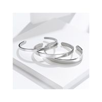 Pulsera Brazalete Minimalista Unisex plateado