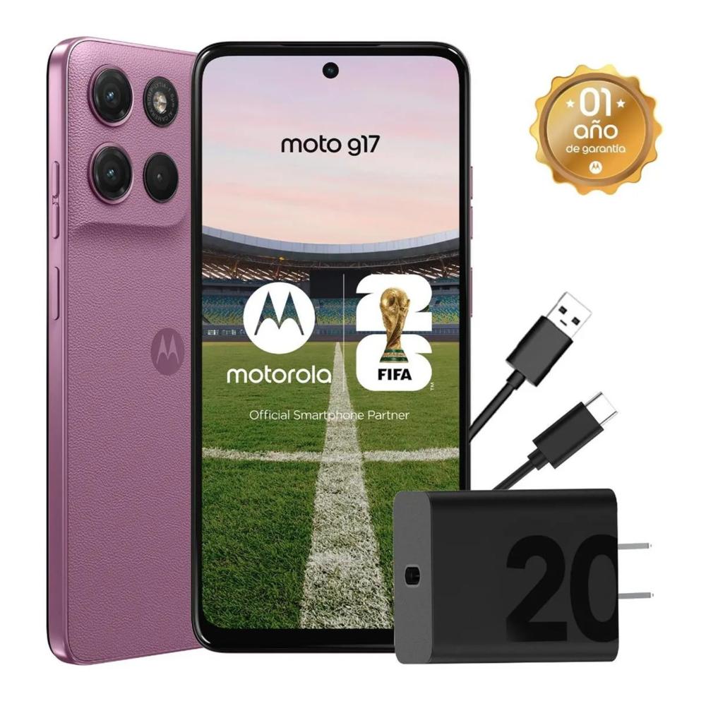Celular Motorola G17 4GB - 256GB Rosa