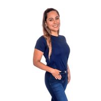 Polo Basic embarazo y lactancia Azul