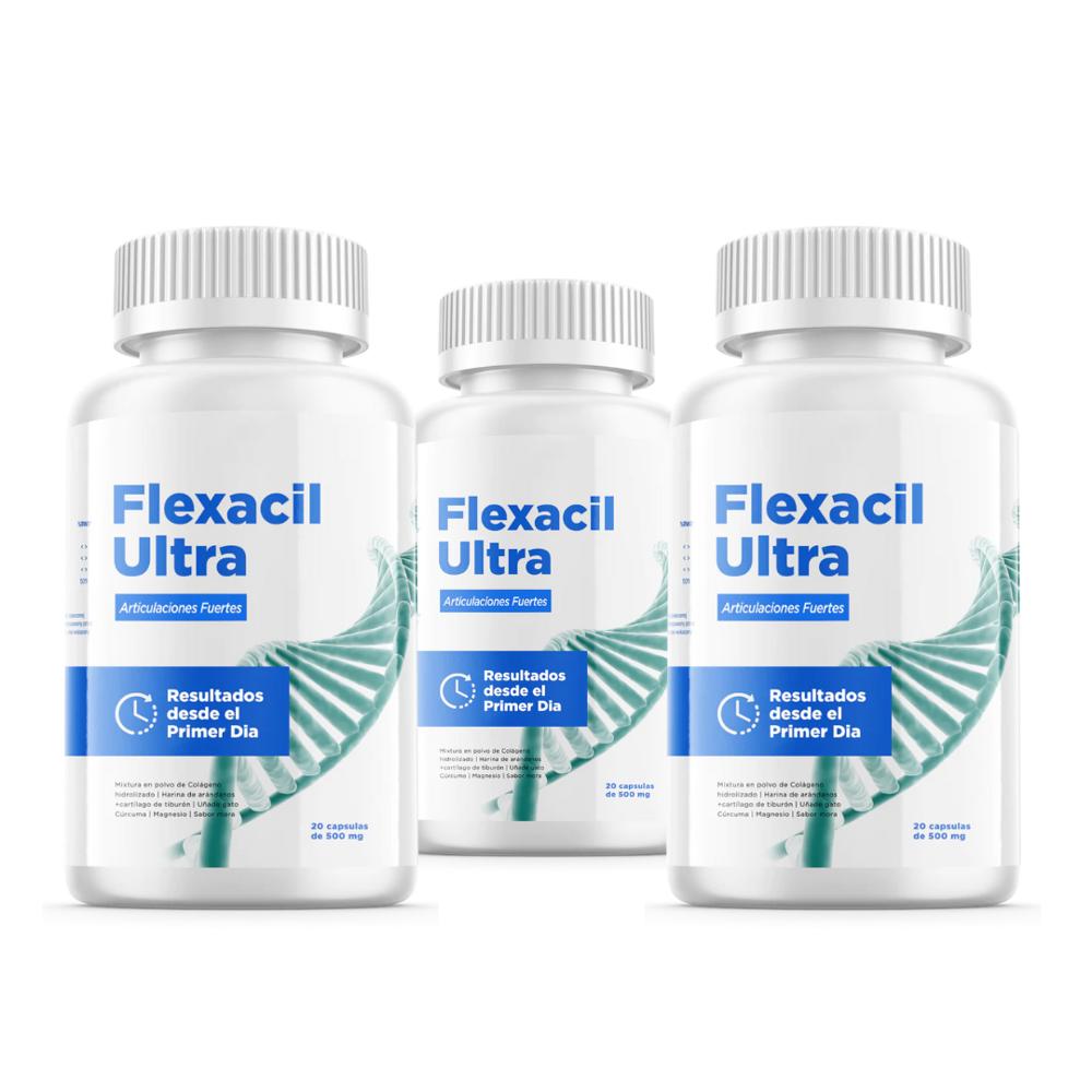 Flexacil Ultra 3 Frascos Suplemento Nutricional