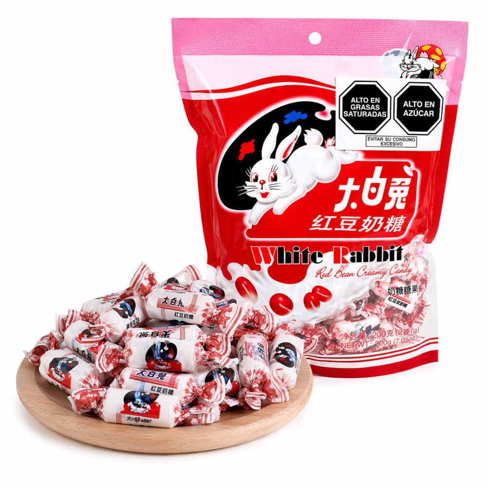 Caramelos Cremoso De Frejol Rojo 200gr White Rabbit