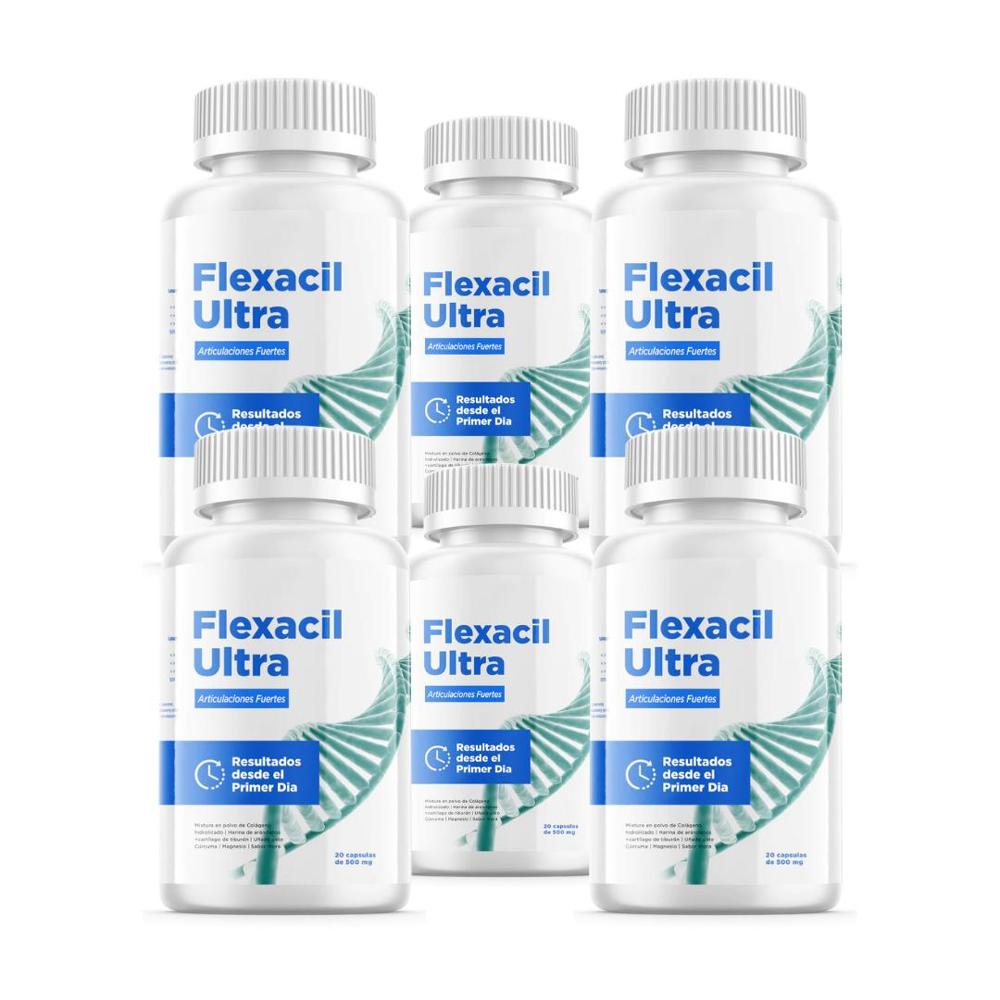 Flexacil Ultra 6 Frascos Suplemento Nutricional