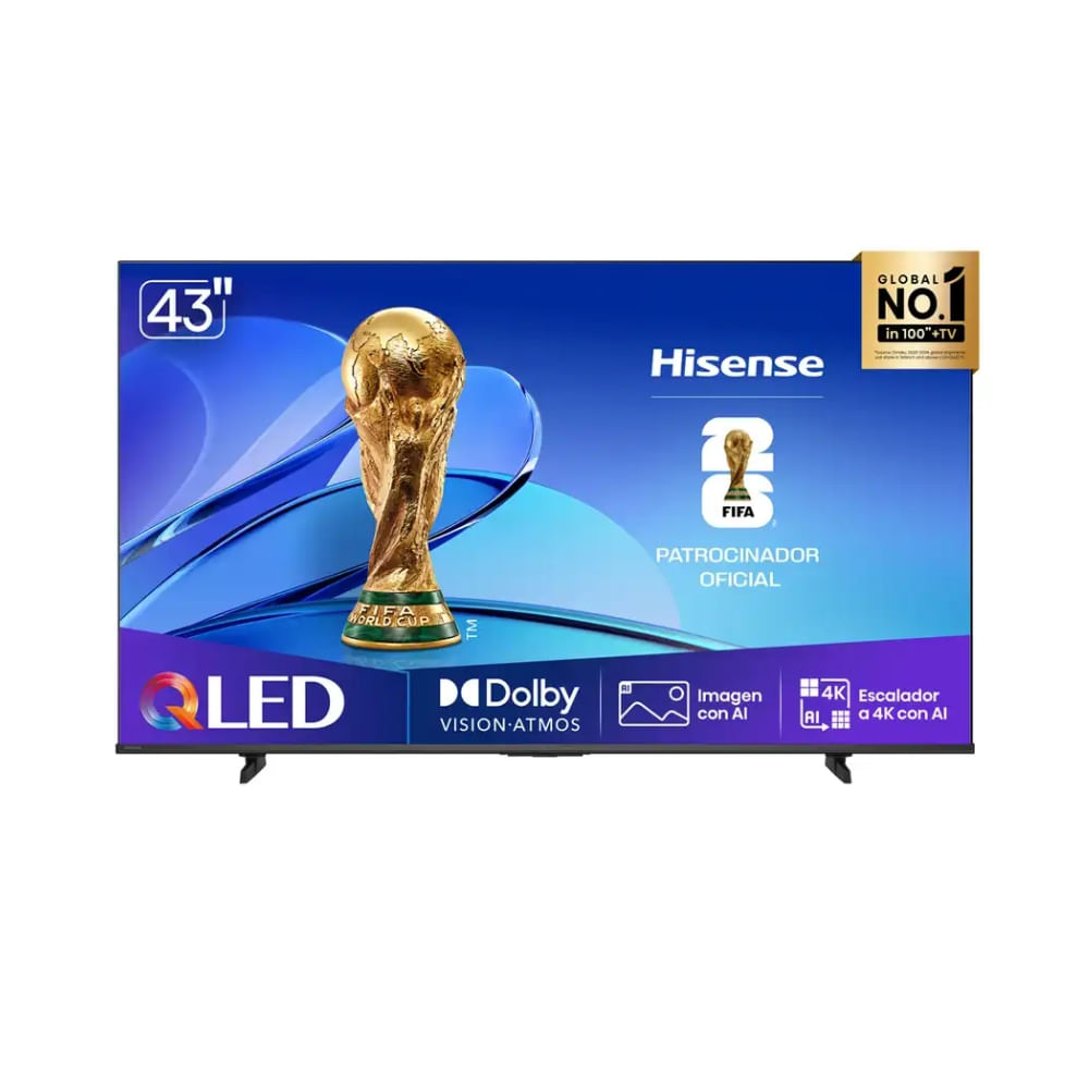 Televisor Hisense QLED 43 UHD Smart TV 43Q6QV