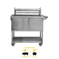 Caja China Chica Steel Pro con Parrilla de Ángulos en V