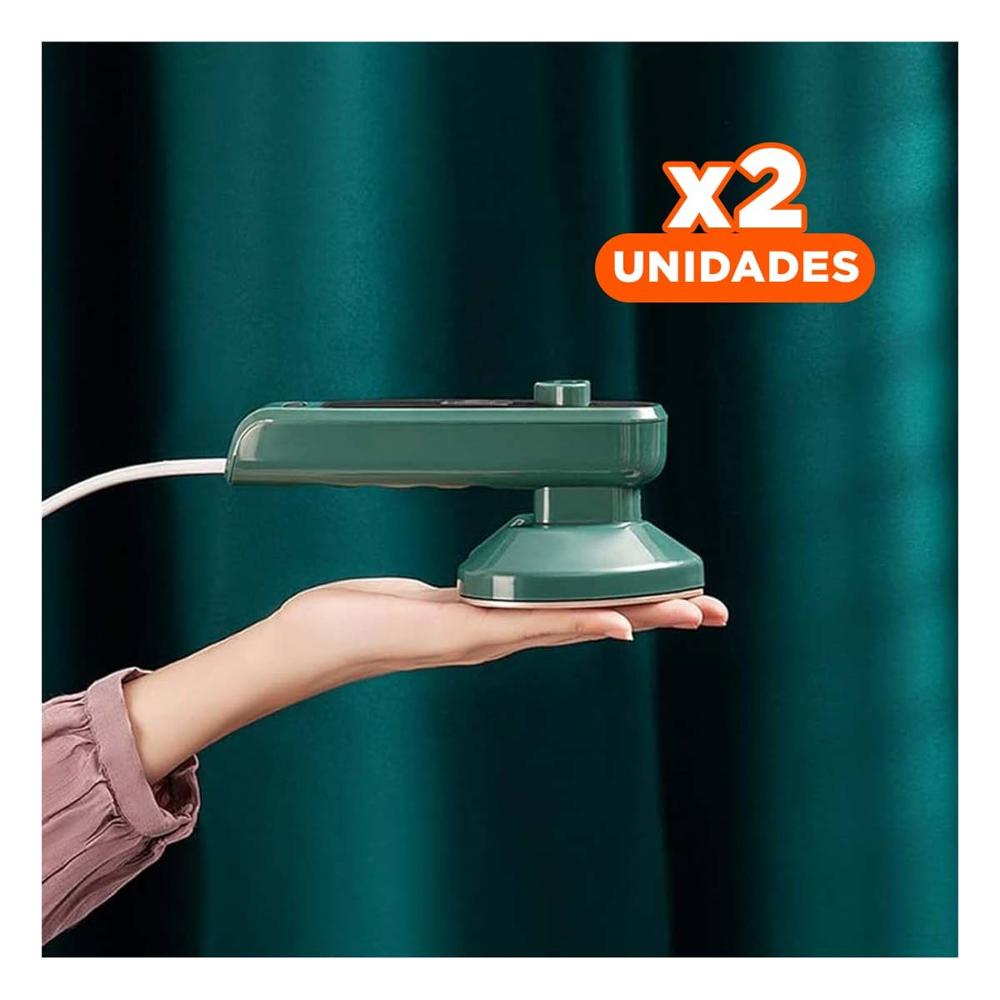 Pack2 Planchador corazon verde practico y seguro para ropa diaria Y+Regalo Sticker