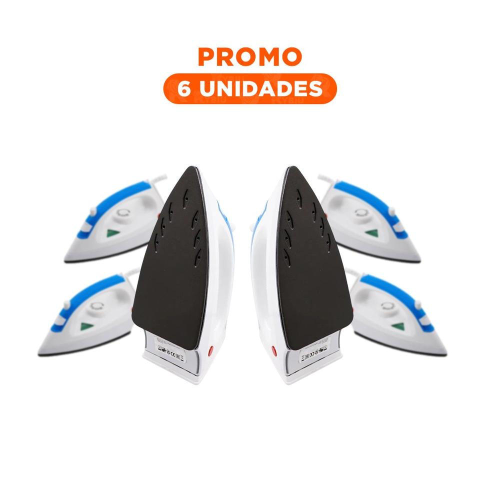 Pack6 Dispositivo de Vapor Electrica Blanco y Azul Potente Cuidado Ropa Hogar