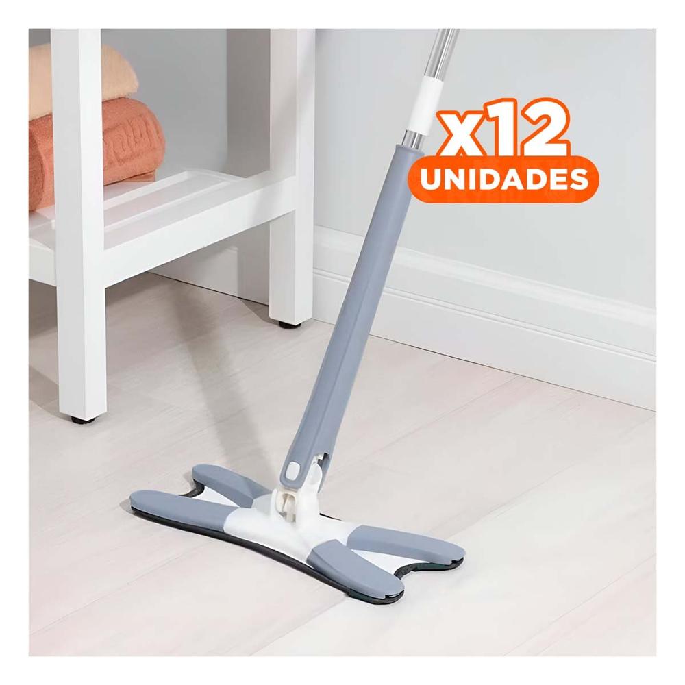 Pack12 Fregona Mariposa Azul Para Pisos Grandes Y Superficies Dificiles Y+Papel Regalo