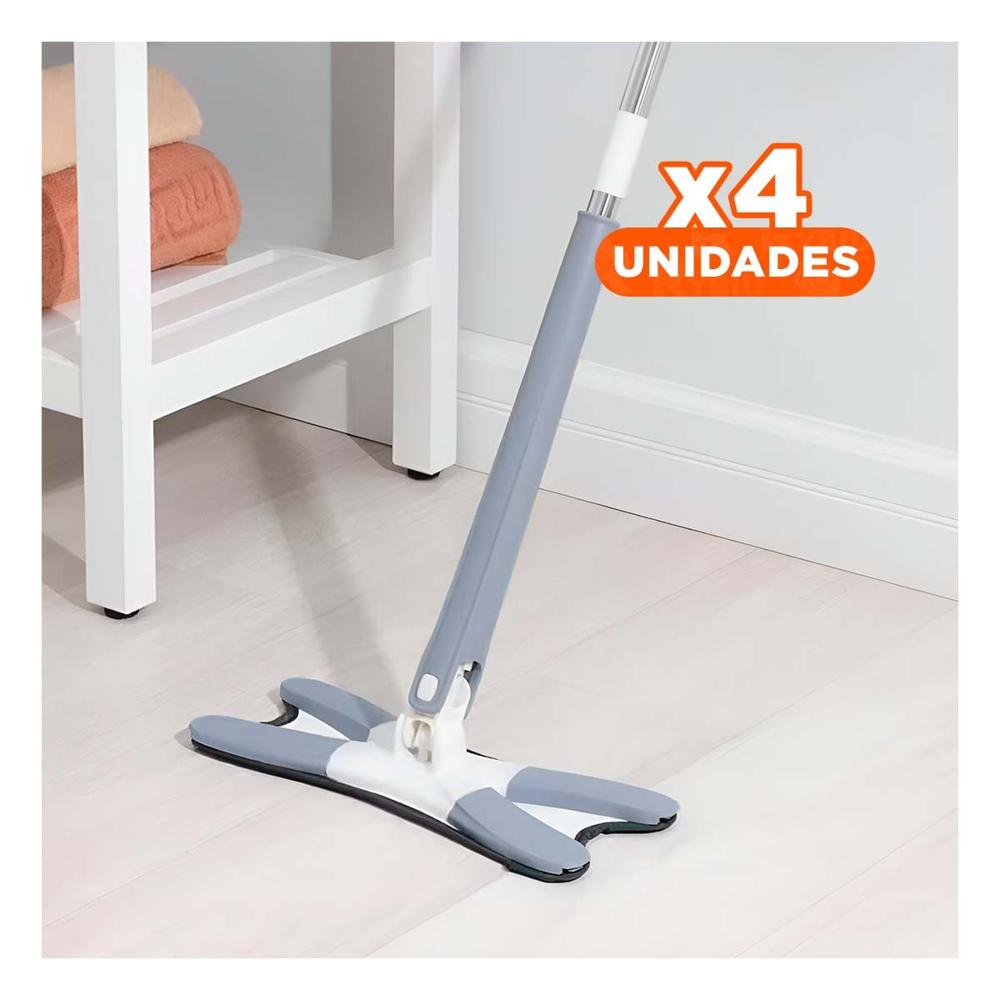 Pack4 Balde Mariposa Azul Para Facilitar La Limpieza Diaria En Hogar