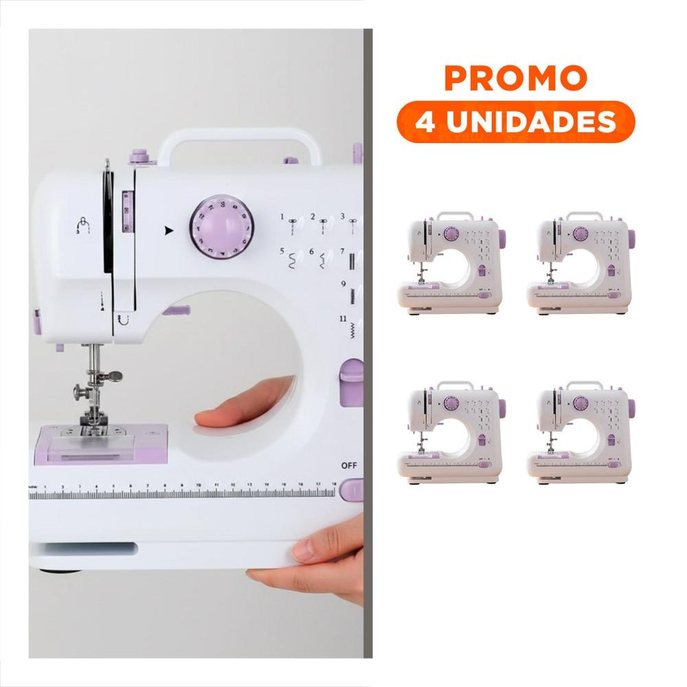 Pack4 Costurera pensada para Mesas de Trabajo Caseras Color Blanco Compacto Y+Regalo Sticker