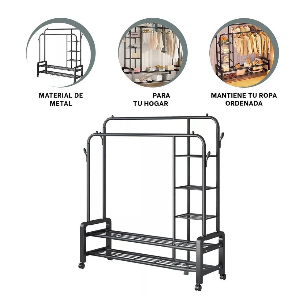 Repisa para Hogar con Divisiones y Diseño Elegante Negro Y+Ligas Regalo