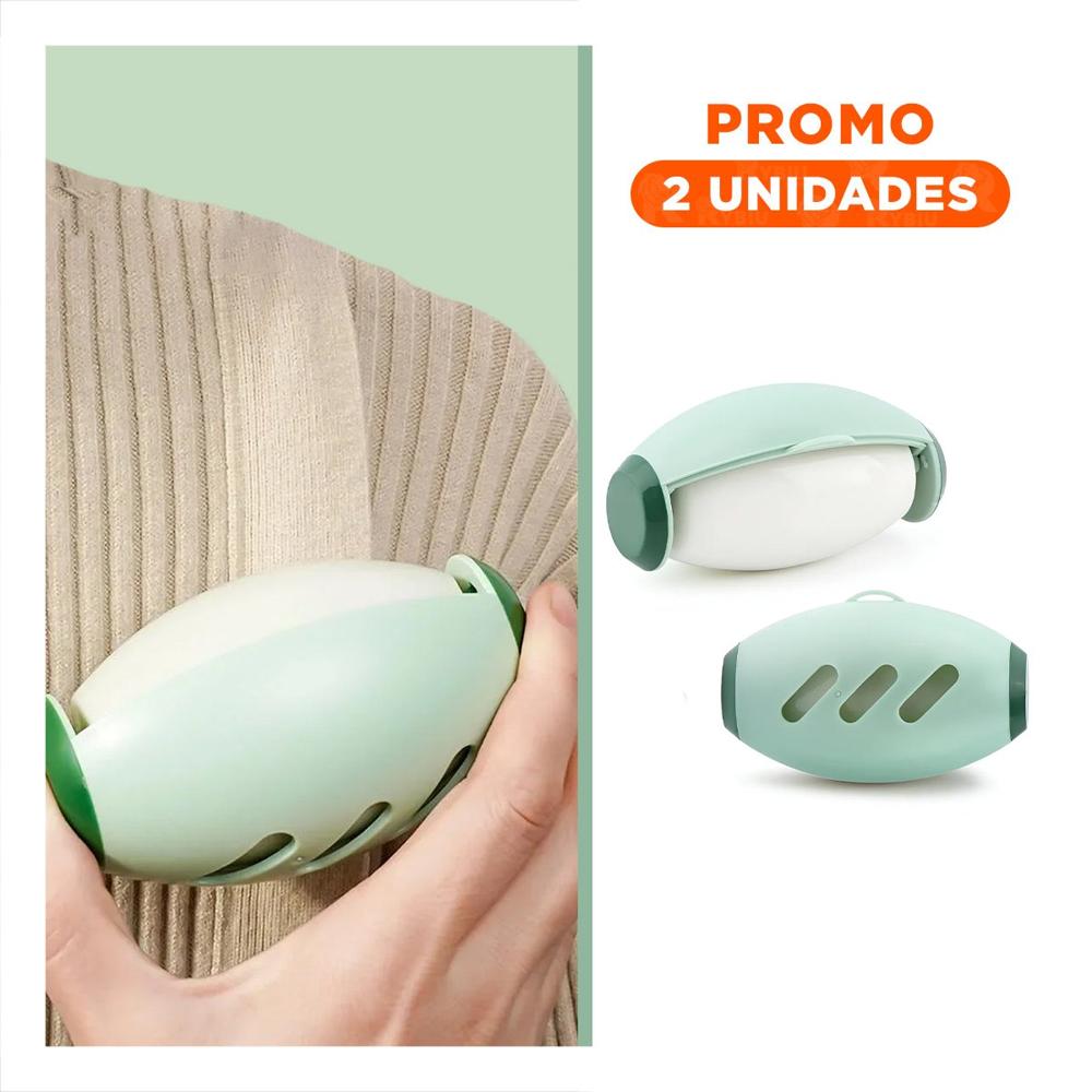 Pack2 Rascador Quita Pelusa Reutilizable Verde Para Todo Tipo De Superficie