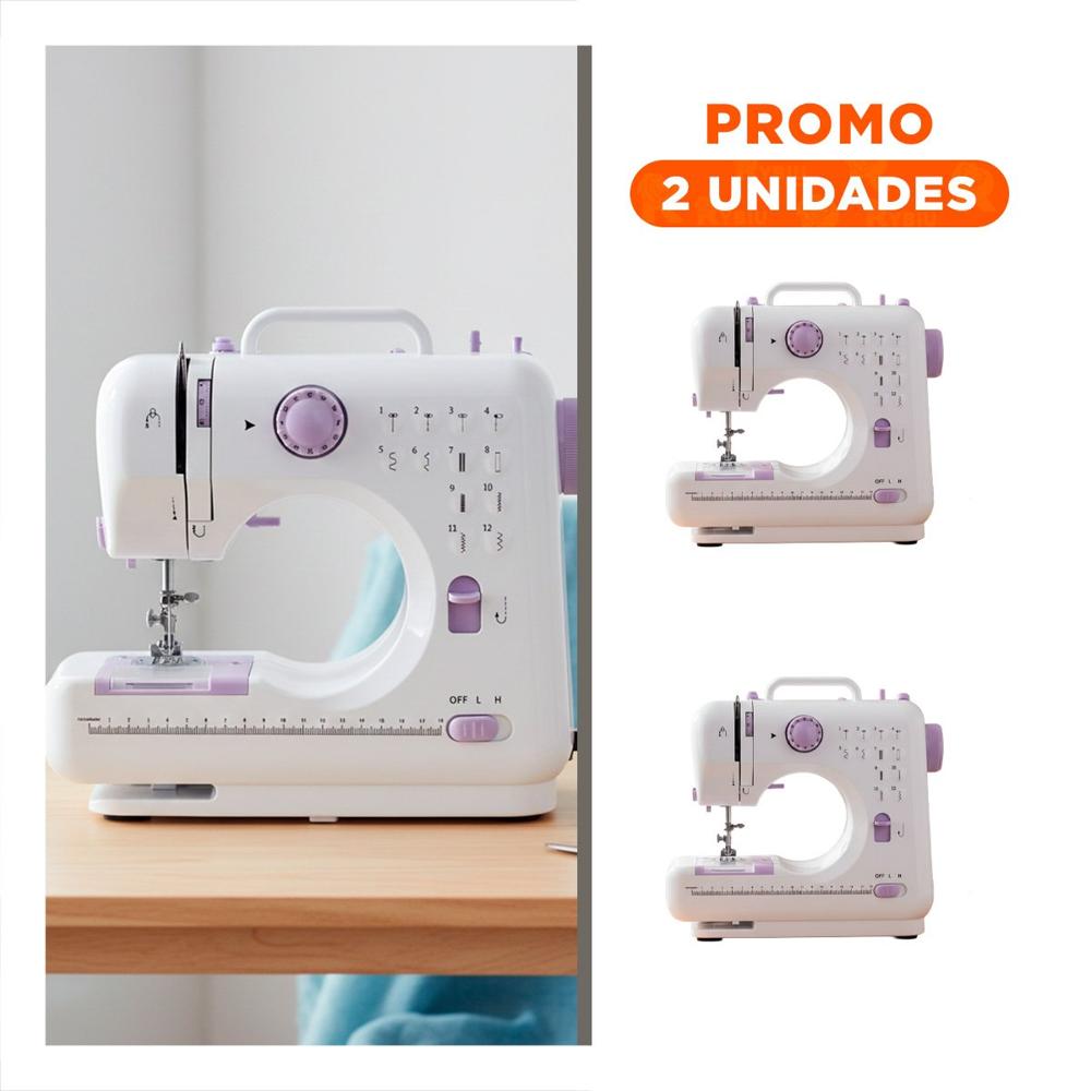 Pack2 Maquina de Coser orientada a Reparaciones Caseras Rapidas en Color Blanco Chico