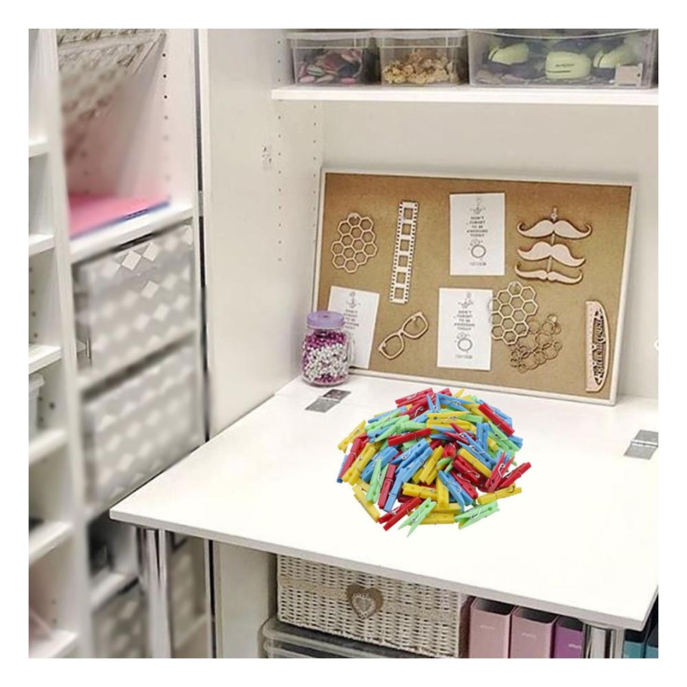 Clips de Ropa Plasticos Multicolor con 24 Piezas para Tareas Diarias Y+Post It