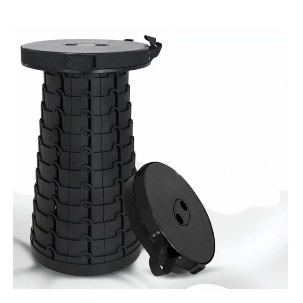 Butaca durable plegable 3 seguros portatiles tapa negro centro negro Y+Regalo Sticker