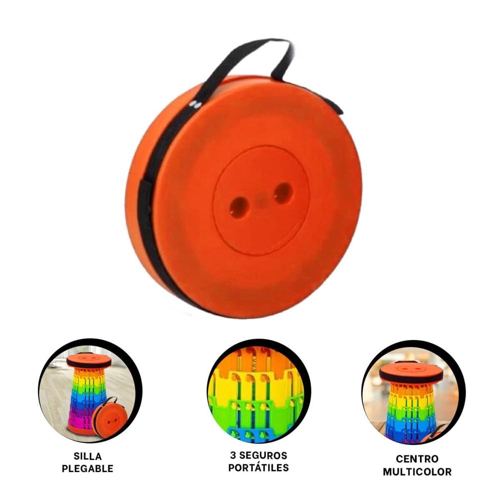 Taburete Portatil con Diseno Plegable y Seguros para Hogar Y+Ligas Regalo