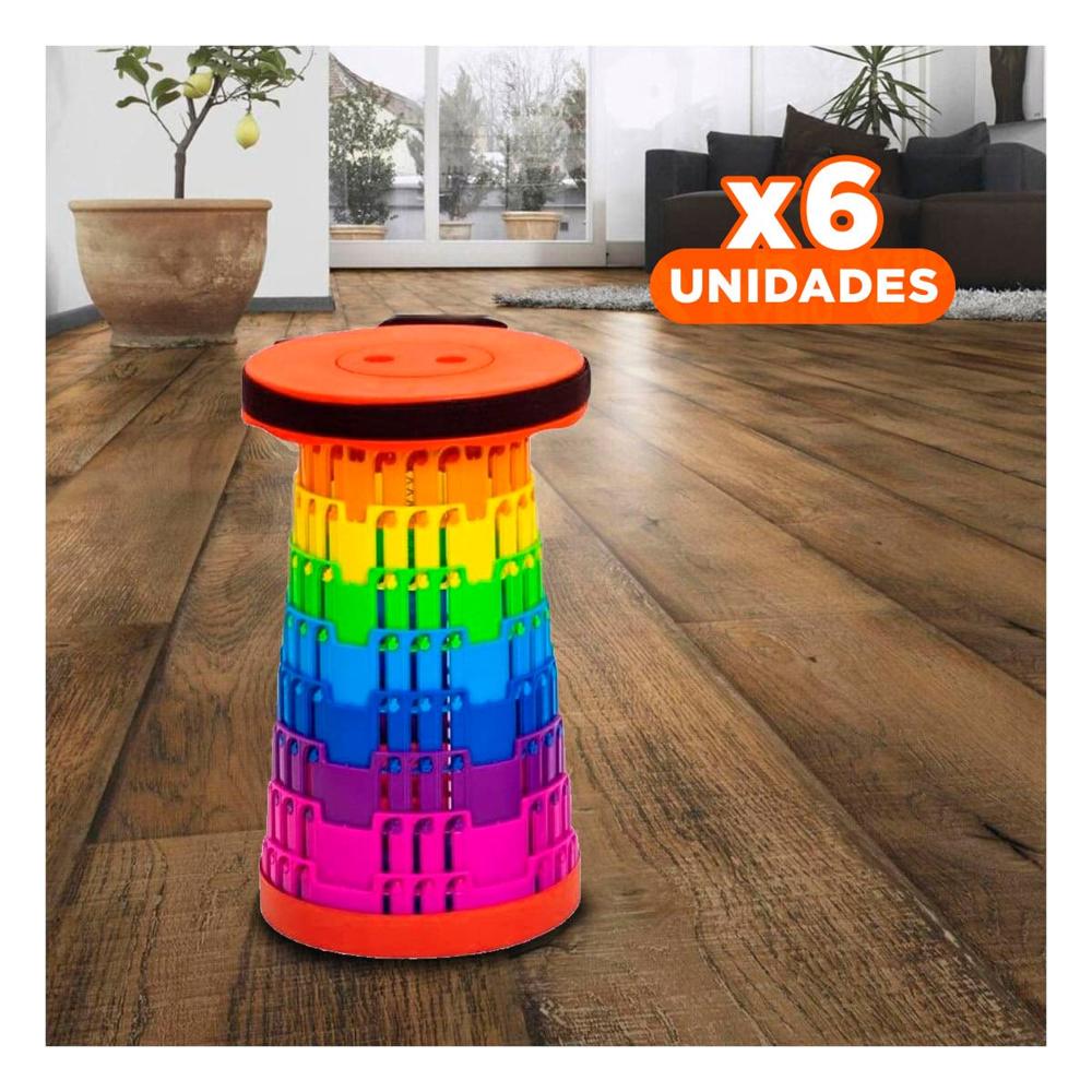 Pack6 Mueble Funcional Plegable con Seguros para Hogar Y+Regalo Sticker