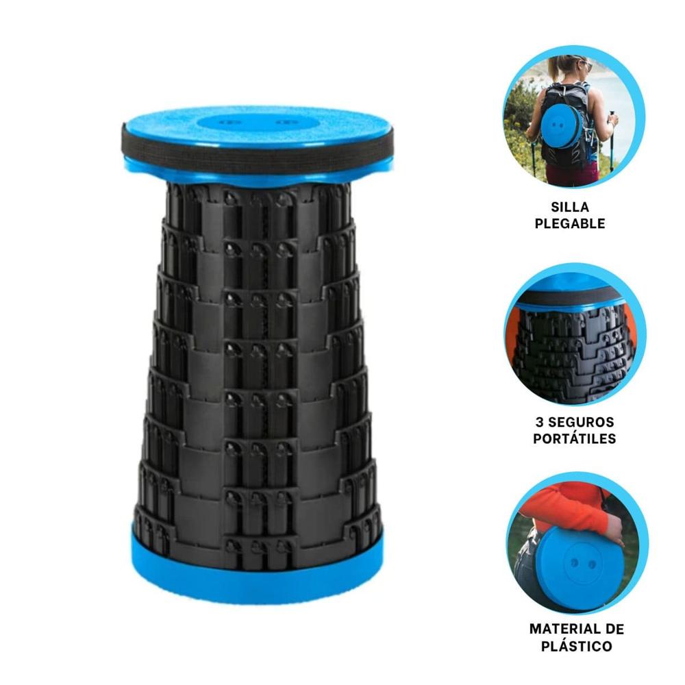 Butaca Portatil con Tres Seguros Plegables para Espacios Multifuncionales Y+Ligas Regalo