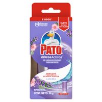 Desinfectante de Baño PATO Discos Activos Lavanda Repuesto Caja 1un
