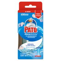 Desinfectante de Baño PATO Discos Activos Brisa del Mar Repuesto Caja 1un