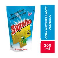 Cera líquida autobrillante SAPOLIO Amarilla Doypack 300Ml