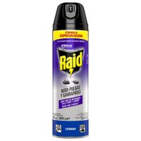 Insecticida en Spray RAID Morado Mata Pulgas Botella 390ml