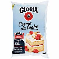Crema de leche GLORIA Repostería Bolsa 946ml