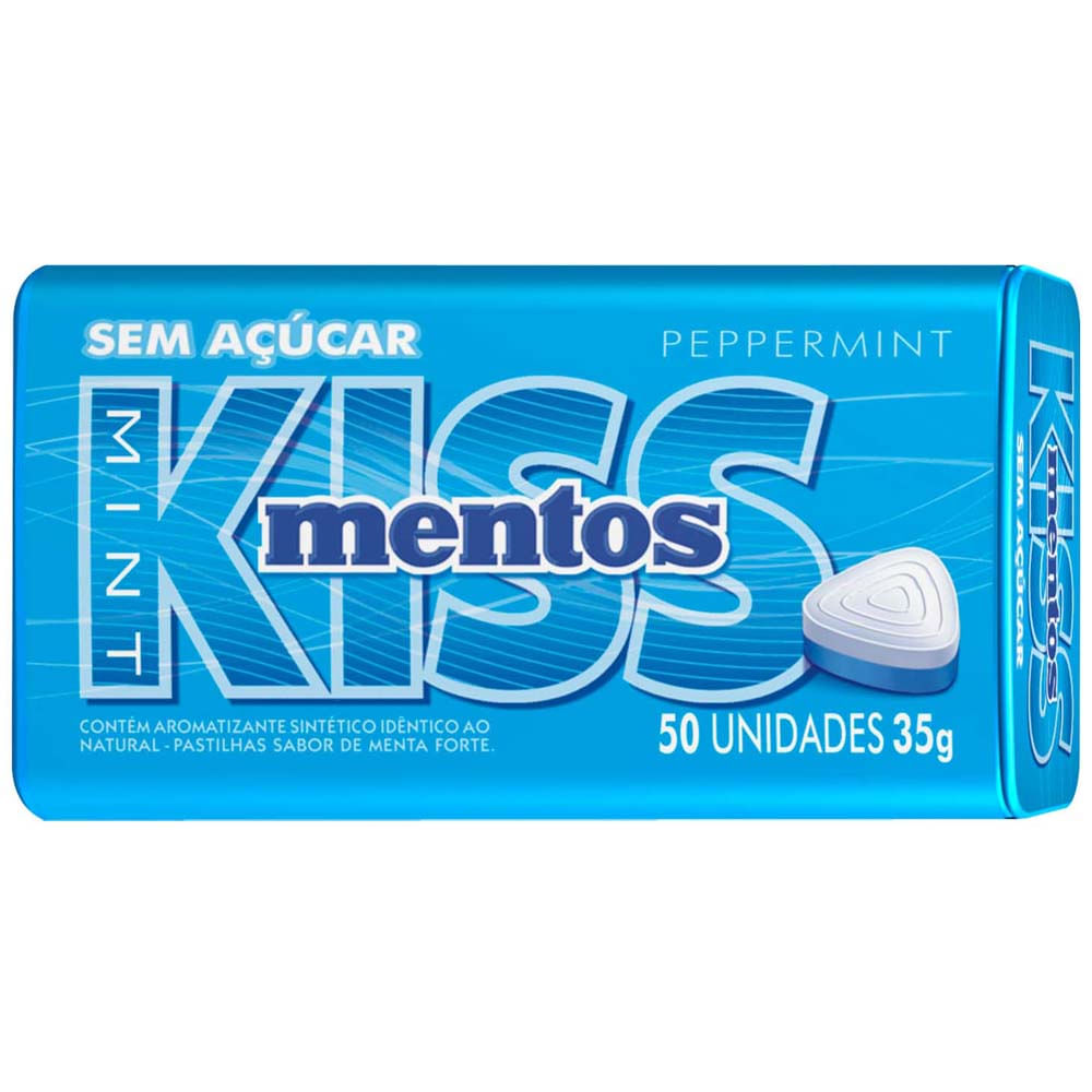 Caramelos MENTOS Kiss menta Lata 35Gr
