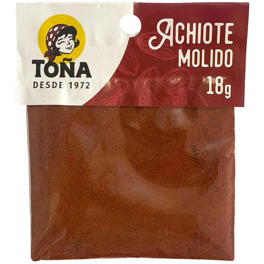 Achiote Molido TOÑA Sobre 18g