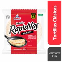 Tortillas BIMBO Rapiditas Clásicas Bolsa 12un