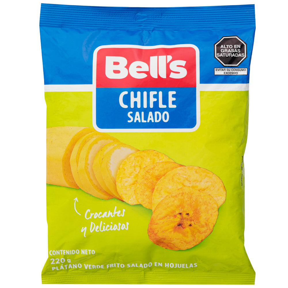 Piqueo BELL'S Chifles Salados Bolsa 220g